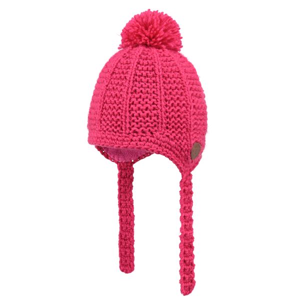 Barts Deep Pink Knit Bobble Hat